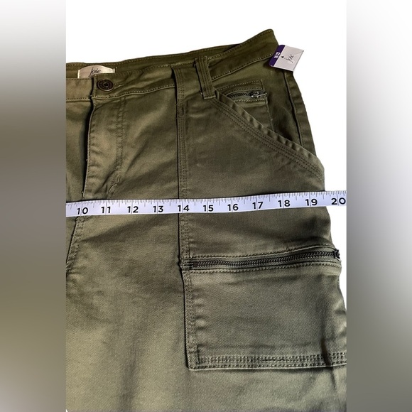 Joie Park Cargo Skinny Pants - Olive Green Size 16/33 New - Picture 9 of 12